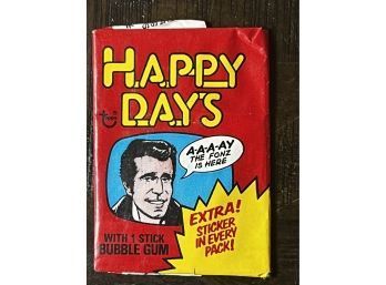 1976 TOPPS HAPPY DAYS SEALED TRADING CARD PACK