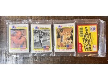 1983 Historys Greatest Olympians Trading Cards Factory Sealed Rack Pack With 45 Cards