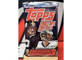 2002 Topps Football NFL Foil Pack Factory Sealed