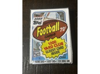 1988 Topps Football Unopened Factory Sealed Cello Pack