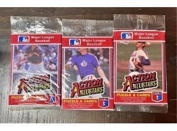 (3) 1994 Donruss Action Packed Jumbo Cello Packs Factory Sealed