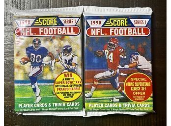 (2) 1990 Score Football Series 1 Packs