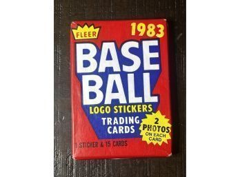 1983 Fleer Baseball Unopened Factory Sealed Pack
