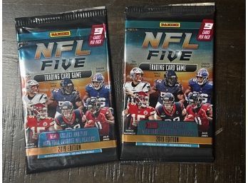 (2) 2019 NFL FIVE FOOTBALL Packs Factory Sealed