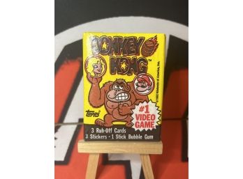 1982 Topps Nintendo Donkey Kong Wax Pack Factory Sealed