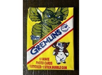 1990 Gremlins Movie Sealed Wax Box BBCE Authenticated 36 Wax Packs Unopened 