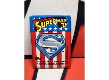 1983 Topps Superman 3 Wax Pack Factory Sealed