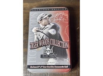 2001 Upper Deck Tiger Woods Limited Edition Collectors Tin Set Factory Sealed