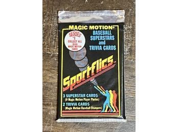 1986 Sportflics Magic Motion Series 1 Baseball Foil Pack Factory Sealed