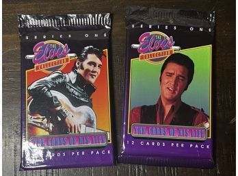 (2) 1992 Elvis Trading Card Packs Factory Sealed