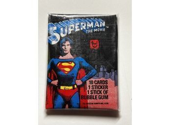 1978 Topps Superman The Movie Unopened Factory Sealed Wax Pack