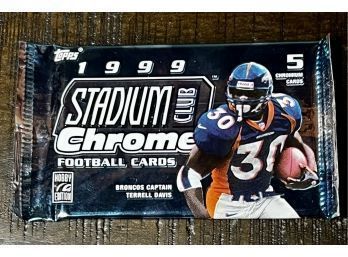 1999 Topps Stadium Club Crome Football Pack Factory Sealed
