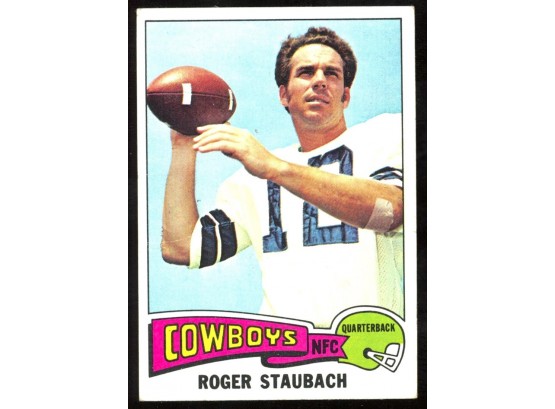 1975 Topps Football Roger Staubach #145 Dallas Cowboys Vintage HOF