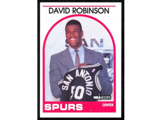 1989 NBA Hoops David Robinson Rookie Card #138 San Antonio Spurs RC HOF