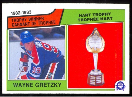 1983 O-pee-chee Hockey Wayne Gretzky Hart Trophy #203 Edmonton Oilers Vintage HOF GOAT