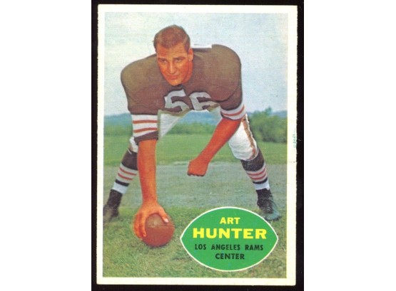1960 Topps Football Art Hunter #67 Los Angeles Rams Vintage