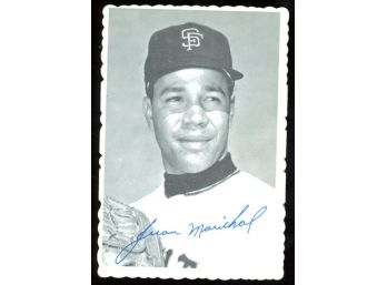 1969 Topps Deckle Edge Baseball Juan Marichal #32 San Francisco Giants Vintage HOF