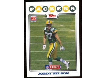 2008 Topps Kickoff Football Jordy Nelson Rookie Card #201 Green Bay Packers RC