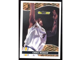 1993 Topps Black Gold Basketball Chris Webber Rookie Card #23 Golden State Warriors RC HOF