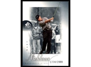 2001 SP Authentic Golf Gary Nicklaus Authentic Stars Rookie Card /2999 #82 RC