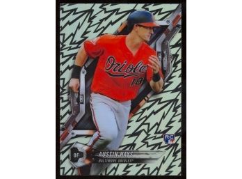 2018 Topps High Tek Baseball Austin Hays 'jagged Shapes' Rookie Card #HT-AH Baltimore Orioles RC
