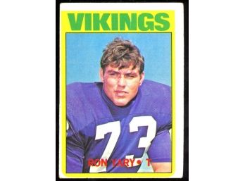 1972 Topps Football Ron Yard #104 Minnesota Vikings Vintage