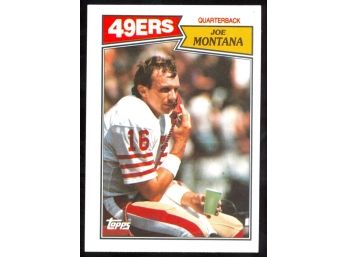 1987 Topps Football Joe Montana #112 San Francisco 49ers HOF