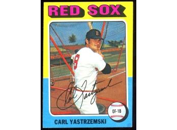 1975 Topps Baseball Carl Yastrzemski #280 Boston Red Sox Vintage HOF