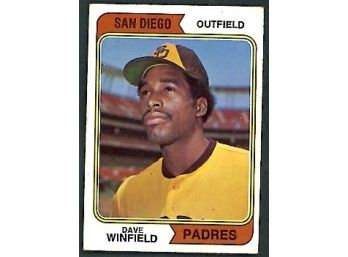 1974 Topps Baseball Dave Winfield Rookie Card #456 San Diego Padres Vintage RC HOF