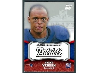 2011 Topps RR Football Shane Vereen Rookie Card #131 New England Patriots RC