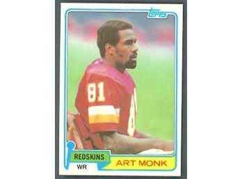 1981 Topps Football Art Monk Rookie Card #194 Washington Redskins Vintage HOF