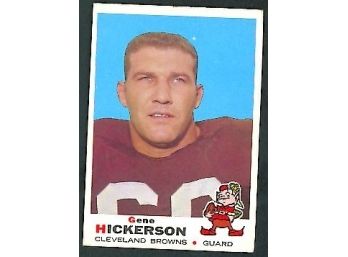 1969 Topps Football Gene Hickerson #209 Cleveland Browns Vintage
