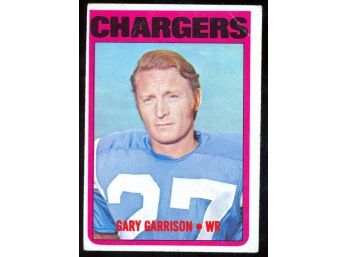 1972 Topps Football Gary Garrison #192 San Diego Chargers Vintage