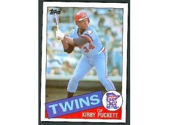 1985 Topps Baseball Kirby Puckett Rookie Card #536 Minnesota Twins Vintage RC HOF