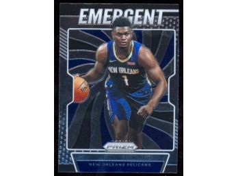 2019 Prizm Basketball Zion Williamson 'emergent' Rookie Card #7 New Orleans Pelicans RC