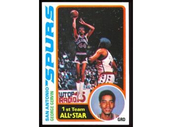 1978 Topps Basketball George Gervin 1st Team All-star #20 San Antonio Spurs Vintage HOF