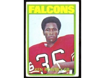 1972 Topps Football Ken Reaves #39 Atlanta Falcons Vintage