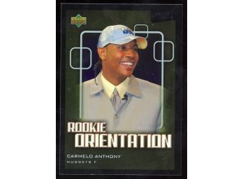 2003 Upper Deck Victory Basketball Carmelo Anthony Rookie Orientation #103 Denver Nuggets RC Future HOF