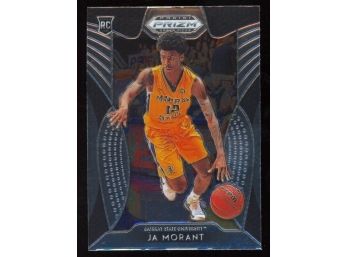2019 Prizm Draft Basketball Ja Morant Rookie Card #65 Memphis Grizzlies RC