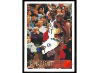 1996 Topps Basketball Kevin Garnett Rookie Card #45 Minnesota Timberwolves RC HOF