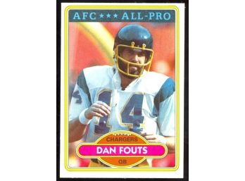 1980 Topps Football Dan Fouts AFC All-Pro #520 San Diego Chargers Vintage HOF