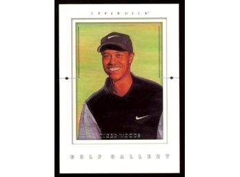2001 Upper Deck Golf Tiger Woods Golf Gallery Rookie Card #GG4
