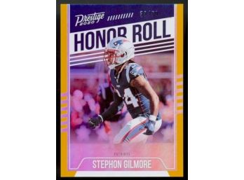 2020 Prestige Football Stephon Gilmore 'honor Roll' Gold /50 #HR-sG New England Patriots