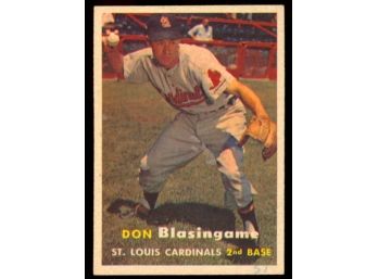 1957 Topps Baseball Don Blasingame #47 St Louis Cardinals Vintage