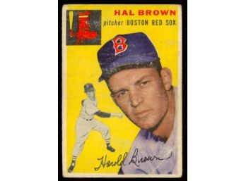 1954 Topps Baseball Hal Brown #172 Boston Red Sox Vintage