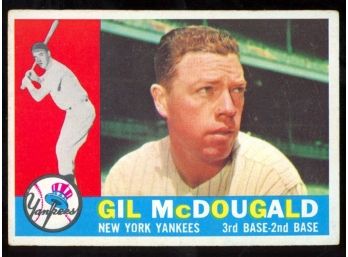 1960 Topps Baseball Gil McDougald #247 New York Yankees Vintage