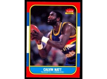 1986 Fleer Basketball Calvin Natt #79 Denver Nuggets Vintage