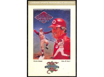 1992 Legends Sports Memorabilia Pete Rose Postcard Insert #1 Cincinnati Reds HOF