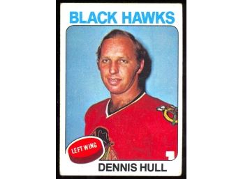 1975 Topps Hockey Dennis Hull #254 Chicago Blackhawks Vintage