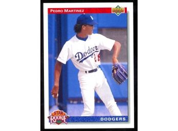 1992 Upper Deck Baseball Pedro Martinez Star Rookie Card #18 Los Angeles Dodgers RC HOF